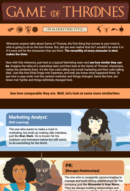 Game of Thrones: In Marketing Style
