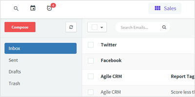 Inbox Sales Crm Streamlined Email Management Agile Crm